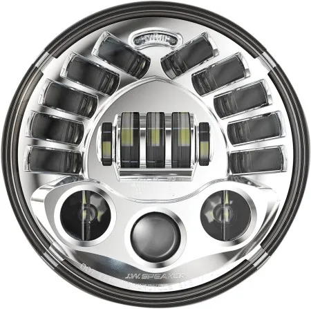J.W. Speaker 8790 LED Adaptive 2 Series Headlight With Chrome Bezel 7 Inch (18cm) Without Mounting Ring (0555031) 