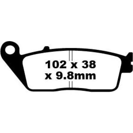 EBC 196 FA-V Series Sintered Metal/Organic Compound For 2014-2019 Indian Models (FA196V)