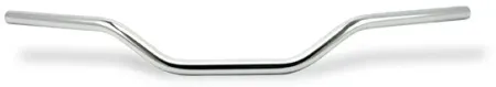 TRW 22mm Superbike Comfort Steel Handlebar TUV And ABE Approved in Chrome Finish (MCL126SC)