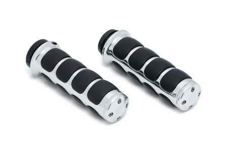 Kuryakyn ISO-Grips For Honda & Triumph Motorcycles In Chrome Finish (6236)