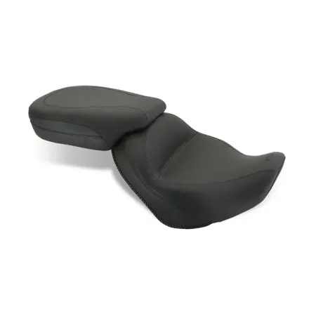 Mustang Vintage Plain 2-Up Seat in Black For 2002-2008 Triumph America & 2003-2008 Triumph Speedmaster Models (76018)