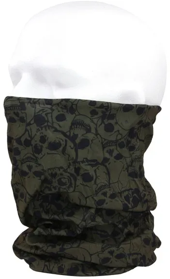 Army Surplus Coolmax Tunnel Green With Skulls (219351GREEN)