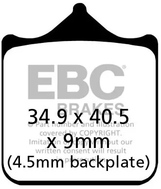 Ebc Double-h Sintered Brake Pads (FA604/4HH)