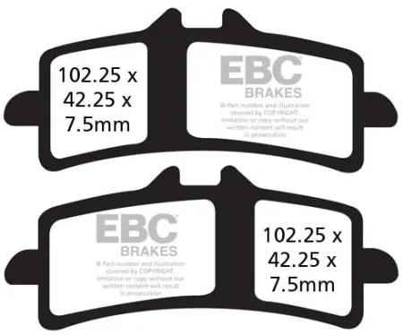 Ebc Double-h Sintered Brake Pads (FA447HH)