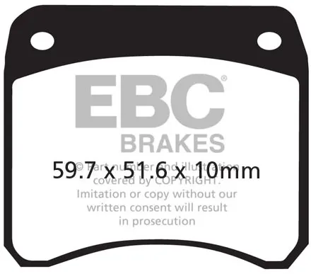 Ebc Double-h Sintered Brake Pads (FA016HH)