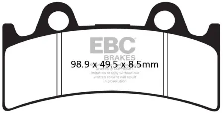 Ebc Double-h Sintered Brake Pads (FA190HH)