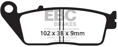 Ebc Organic Brake Pads (FA142)