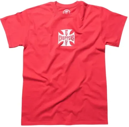 West Coast Choppers OG Classic T-shirt Red/White Size Small (WCCTS032721RDS)
