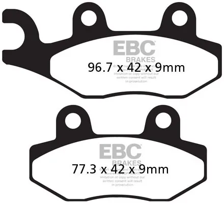 Ebc Organic Brake Pads (FA228)
