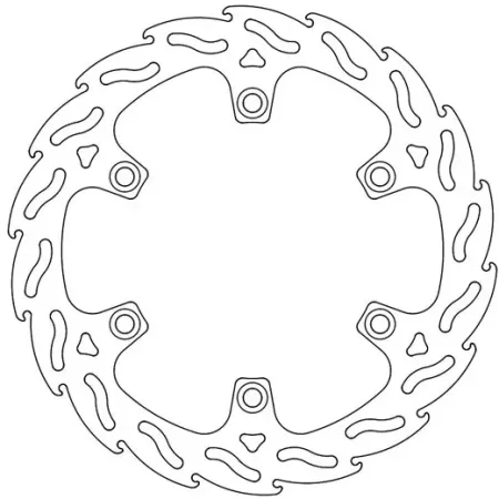 *6 Days Extra Transit TIME* Moto-master Flame Series Fixed Brake Rotor (110401)
