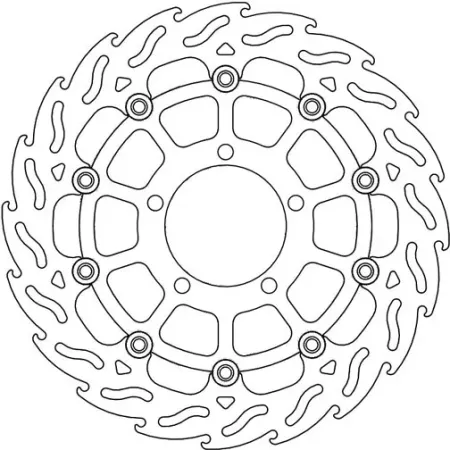 Moto-master Flame Series Floating Brake Rotor (112164)