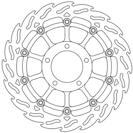 Moto-master Flame Series Floating Brake Rotor (113097)