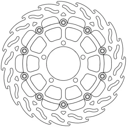 Moto-master Flame Series Floating Brake Rotor (112165)