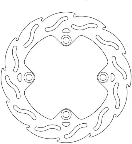 *6 Days Extra Transit TIME* Moto-master Flame Series Brake Rotor (110309)