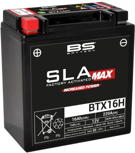 BS Battery SLA MAX Factory- Activated AGM Maintenance-Free Battery (300896)