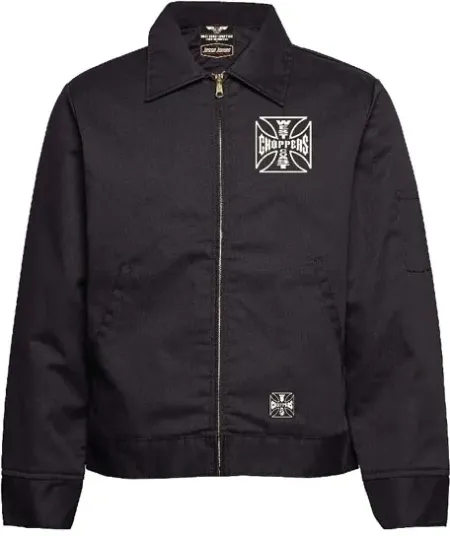 West Coast Choppers OG Lined Work Jacket Black Size Small (WCCJS037ZWS)