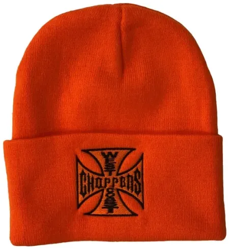West Coast Choppers OG Roll-up Beanie Dark Orange (WCCMT136OR)