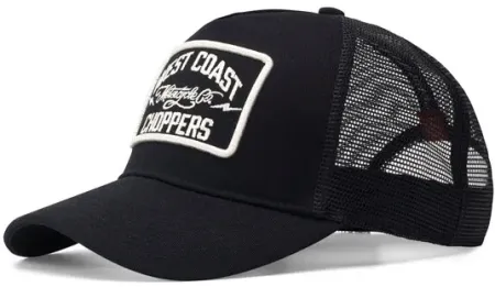 West Coast Choppers Motorcycle CO. 5-Panel Trucker Cap Black (WCCPT157ZW)