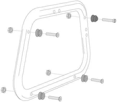 SW-MOTECH Adapter Kit For Evo Side Carrier (KFT.00.152.22500/B)