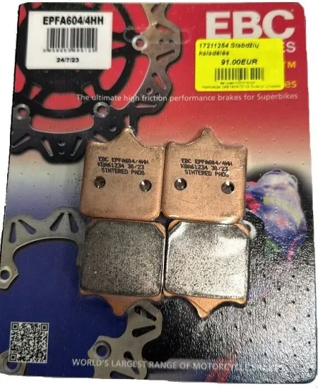 EBC Brakes EPFA Series Extreme Pro Sindered Brake Pads (EPFA604/4HH)