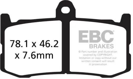 EBC Brakes GPFAX Series Race Sindered Brake Pads (GPFAX491HH)