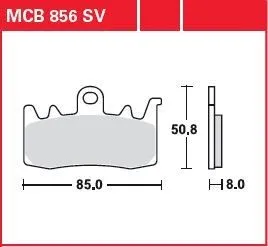 TRW SV Series Sindered Brake Pads (MCB856SV)