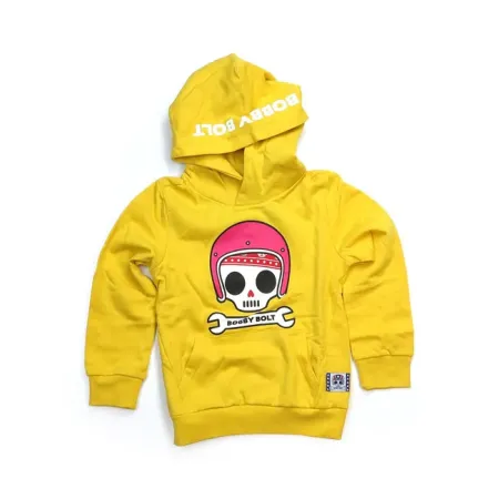 Bobby Bolt Bibbi Hoodie Yellow - Kids Size 170/176 (ARM902609)