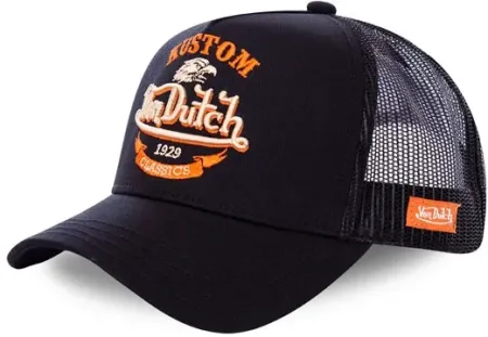 Von Dutch Eagle Trucker Cap Black (VD/0/CAS1/EAG/BLK)