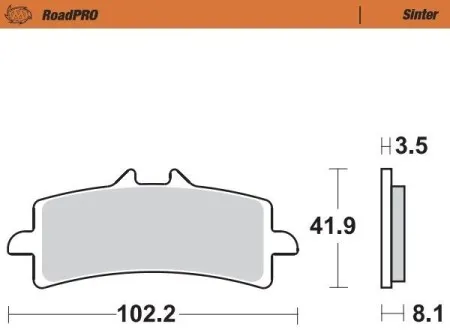 Moto Master RoadPRO Sinder Brake Pad Front (407001)