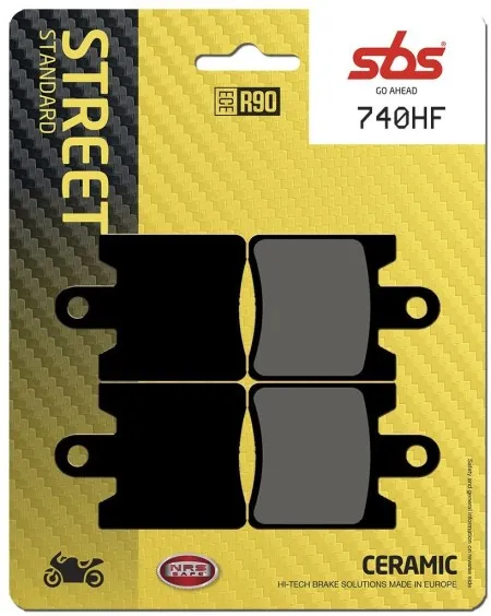 SBS HF Street Ceramic Organic Brake Pads (740HF)