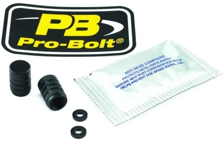 Pro Bolt Aluminium Valve Stem Cap (2DCAP10BK)
