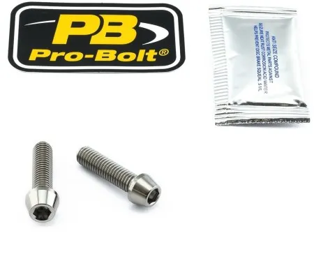 Pro Bolt Titanium Clip-On / Handle Bar Mount Bolt Kit (TICLIPBAR10)