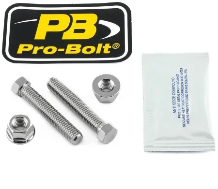 Pro Bolt Stainless Steel Axle/Chain Adjuster Nut & Bolt Set (SSAXLEADJ845SET)