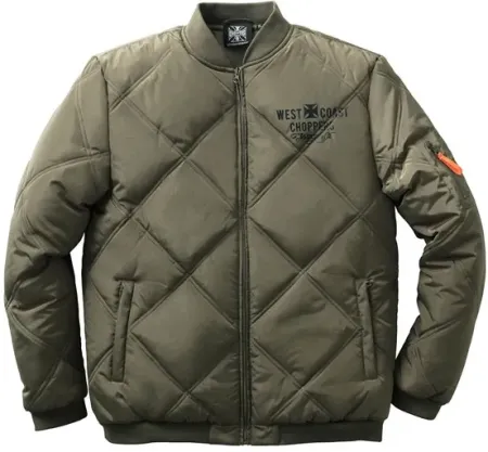  West Coast Choppers Rigid Jacket Olive Size Small (WCCJS153GNS)