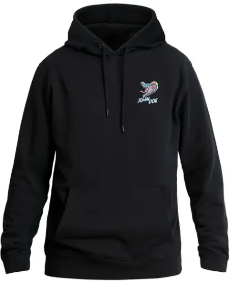 John Doe Snake II Hoodie Black Size Small (JDH5010-S)