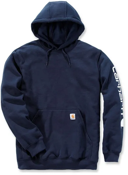 Carhartt Sleeve Logo Hoodie New Navy Size Small (K288-472SREG)