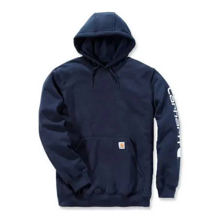 Carhartt Sleeve Logo Hoodie New Navy Size Medium (K288-472MREG)