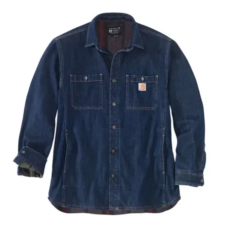 Carhartt Denim Fleece Lined Shirt Glacier Size 2XL (105605-H842XLREG)