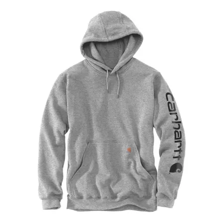 Carhartt Sleeve Logo Hoodie Grey/Black Size XL (K288-E20XLREG)