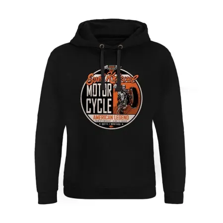 Evel Knievel American Legend Epic Hoodie Black Size 2XL (KK-37-EK006-H32-10-BK-XXL)