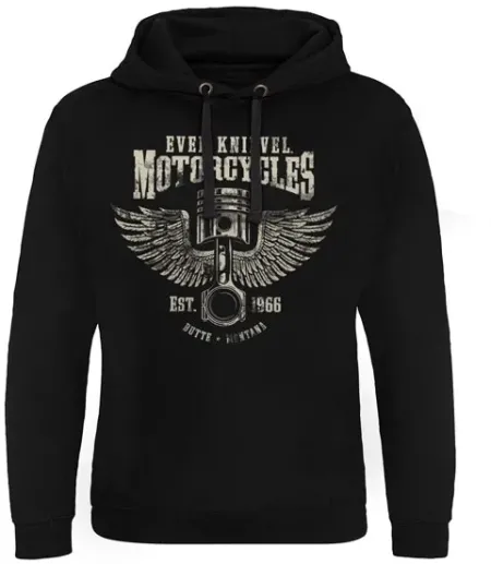 Evel Knievel Motorcycles Epic Hoodie Black Size Small (KK-37-EK009-H36-15-BK-S)