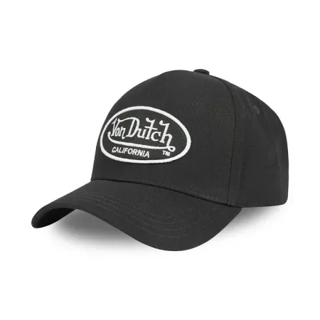 Von Dutch Black/White Logo Baseball Cap (VD/0/CAS1/LOFB6)