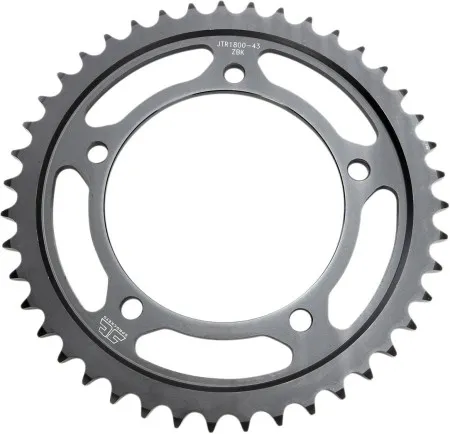 JT Sprockets JTR1800.45ZBK Rear Replacement Sprocket 45 Teeth 50 Pitch Natural C49 High Carbon Steel (JTR1800.45ZBK)