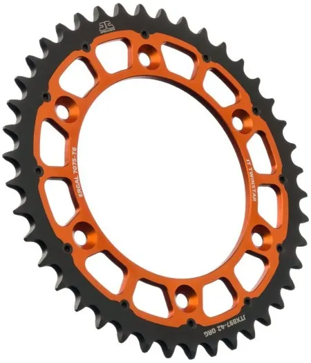 JT Sprockets Twinstar Steel/Aluminum Hybrid Sprocket (JTX897.42ORG)