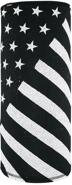 Zan Headgear Motley Tube Sportflex Black & White Flag (TL091)