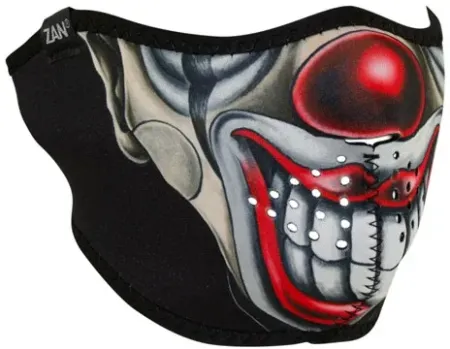 Zan Headgear Half Mask Neoprene Chicano Clown (WNFM411H)