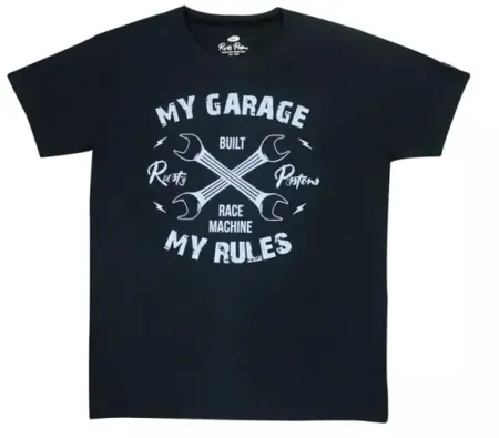 Rusty Pistons Garage T-Shirt Black Size Small (RPTSM61-S)