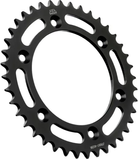 JT Sprockets JTR897.40ZBK Rear Replacement Sprocket 40 Teeth 520 Pitch Black C49 High Carbon Steel (JTR897.40ZBK)