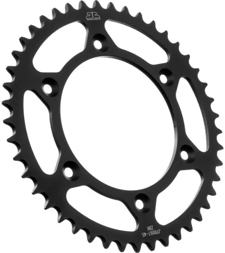 JT Sprockets JTR897.45ZBK Rear Replacement Sprocket 45 Teeth 520 Pitch Black C49 High Carbon Steel (JTR897.45ZBK)