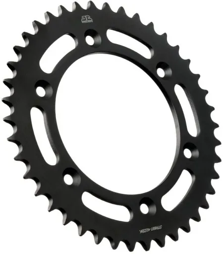 JT Sprockets JTR897.42ZBK Rear Replacement Sprocket 42 Teeth 520 Pitch Black C49 High Carbon Steel (JTR897.42ZBK)